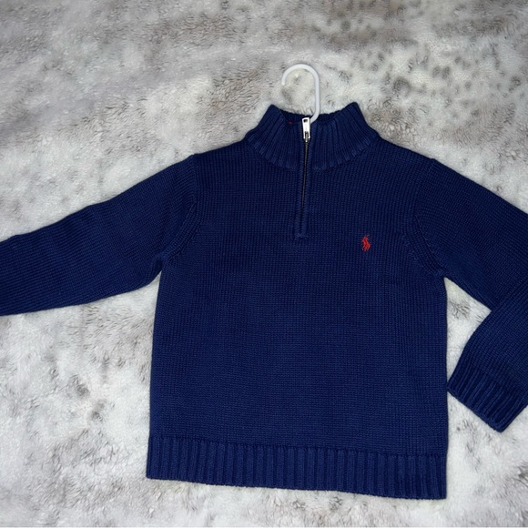 Blue POLO RALPH LAUREN, kids suéter size 6 - Picture 1 of 3